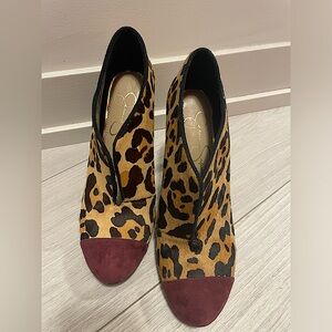 Jessica Simpson cheetah ankle boots!!